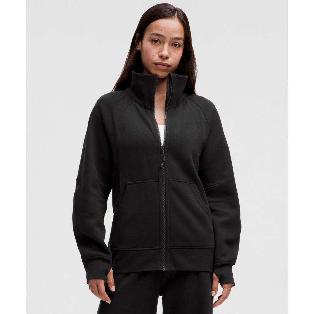 

Lululemon Scuba Oversized Воронкообразный воротник с молнией по всей длине, черный XS/S