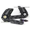 LED Daytime Running Lights for 16-17 Hyundai Elantra, 4 Bars, 3 Color Options