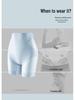 Summer Ice Silk High Waist Tummy Control Seamless Underwear