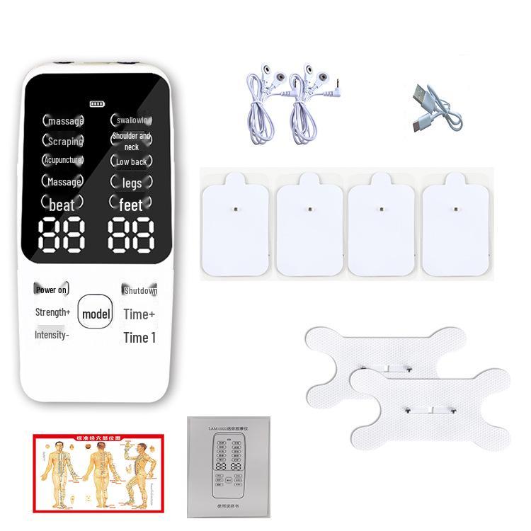 Dual Output Pulse Acupuncture Massager Patch for Cervical, Lumbar, and Back Therapy