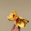 Large Orchid Flower Hair Claw Women Wedding Hair Clip Crab  Girls Ponytail Shark Clip Headwear Hair Accessories