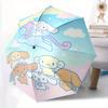 1pc Rainbow Cinnamoroll Sanrio Design Pattern Automatic 3-Fold Umbrella, 8 Iron Frames, High-Value Folding Umbrella, Suitable for Office, Travel and O