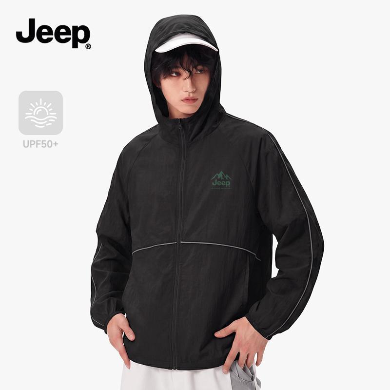 Jeep Men's Hooded UV Protection Jacket