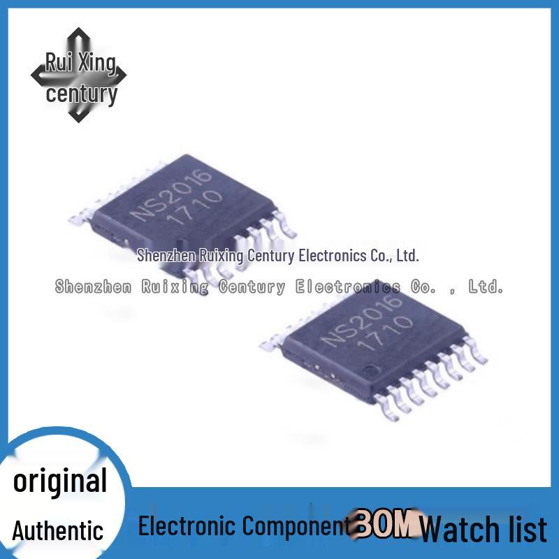 

NS2016 TSSOP-16: I2C Interface 4-Wire Resistive Touch Screen Controller, Brand New.
