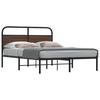 Bed Frame Without Mattress 120 X 200 Cm Brown Oak Effect