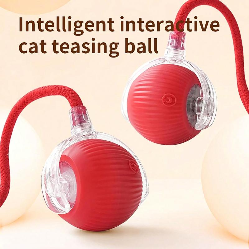 Spielzeug Interaktiver Rollender Hundeball, Interaktives Hunde Smart Ball Spielzeug, 360° Smart Automatischer Rotierender Rollender Ball für Hunde & Katzen