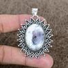 Dendrite Opal Gemstone Handmade 925 Sterling Silver Jewelry Pendant 2.29" KKG-727