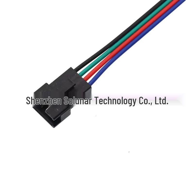SM Male/Female Plug Cable 2.54MM Air Connection, 3-Battery Charging, 4P Terminal Power Cord, LED Light.