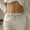 Multi-pendant Starfish Waist Chain Shell Beads Belly Chain Imitation Pearl Body Chain Ladies