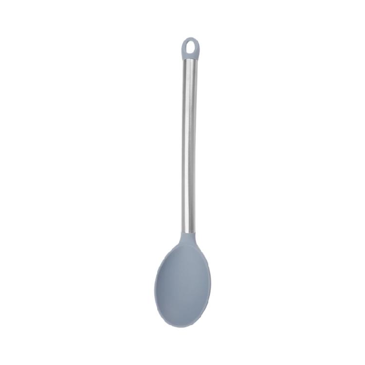 Practical Silicone Utensils Serving Spoon for Efficient Stirring and Scooping with Soft Grip and Spill Proof Assurances