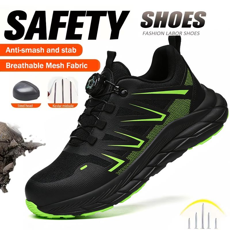 Unisex Steel Toe Safety Shoes For Men Women, Puncture-Proof & Smash-Resistant Breathable And Comfortable Work Shoes Fashionable