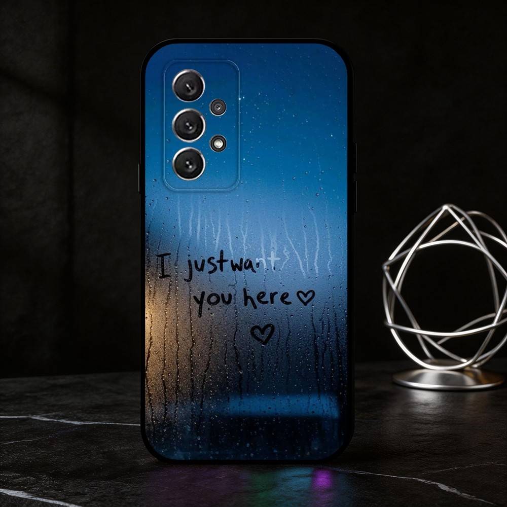 

T-The words on the window phone Case For Samsung S25,24,21,22,23,30,Ultra,20,Plus,Fe,Lite,Note Soft Black Cover Samsung S25Plus