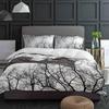 Black White Branches 3pcs Couple Duvet Cover With Pillow Case Custom Comforter Bedding Set Quilt Cover Double Bed Home Textile