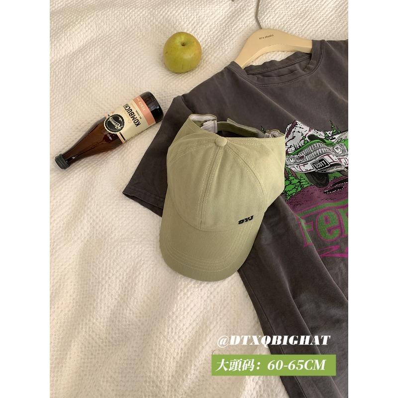 High ponytail large brim baseball cap women's thin hat summer half-empty top large brim cap showing small face