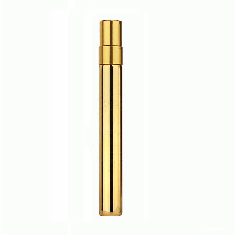10ml Black Perfume Refillable Bottles Electroplated Spray Bottle Mini Perfume Glass Empty Cosmetics Bottle Sample Test Tube