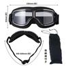 Wayocfei Motorcycle Goggles, Motorcycle Goggles, Protective Glasses, Mountain Climbing, Flexible, Wide View, UV Protection,