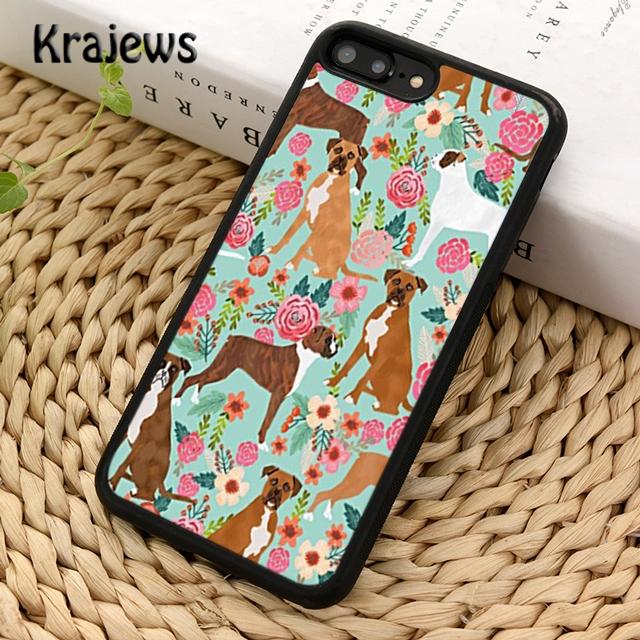 Krajews Boxer Dog Cute Funny Phone Case Cover For iPhone 14 5 SE 6s 7 8 plus XR XS 11 12 13 pro max Samsung Galaxy S21 S22ultra