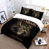 Nordic Goat Symbol Art Print Bedding Duvet Cover Set Duvet Cover Pillowcases  (1*Duvet Cover 2*Pillowcases, without duvet insert)