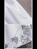 Conjunto masculino de camiseta e shorts slim fit com estampa de montanha nevada para o verão - Tendência da moda coreana