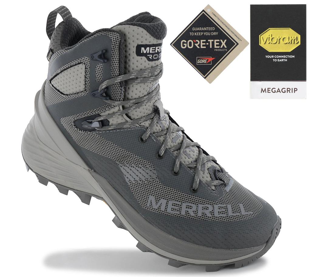 Merrell Rogue Hiker Mid GTX GORE-TEX - Men's Hiking Shoes Trekking Boots Grey J038497 ORIGINAL