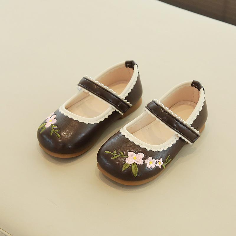 

Новые осенние детские туфли принцессы на мягкой подошве Single Shoes 35 коричневый