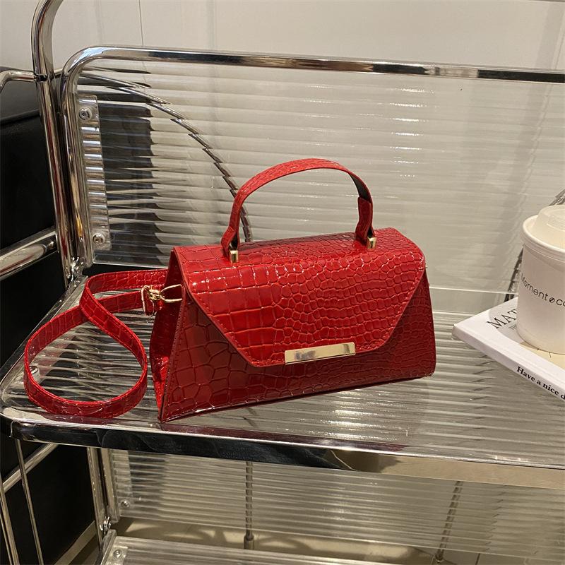Crocodile Pattern Bag Women's 2025 New Fashion Texture Simple Design Women's Shoulder Bag