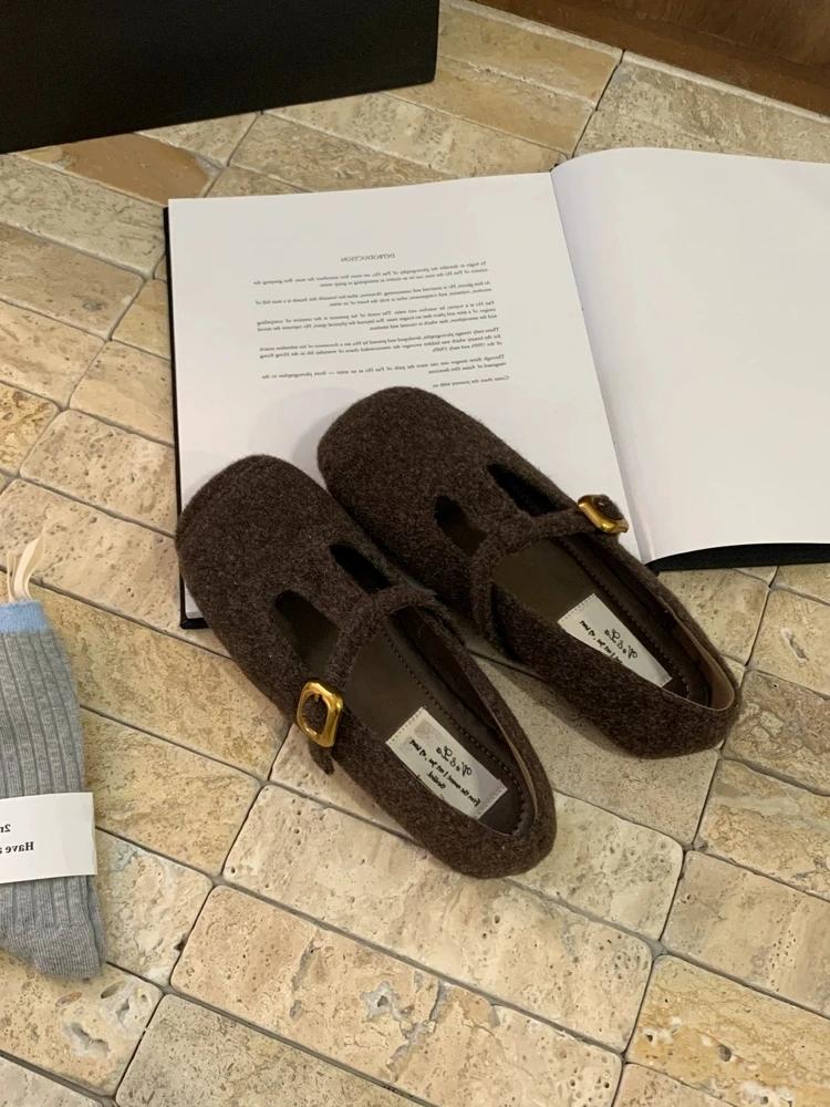 Mode 2024 Designer Femmes Mary Jane Chaussures Plates Mode Marque Imprimé Mocassins Élégants Mocassins à Bout Carré Ballerines en Daim Mujer