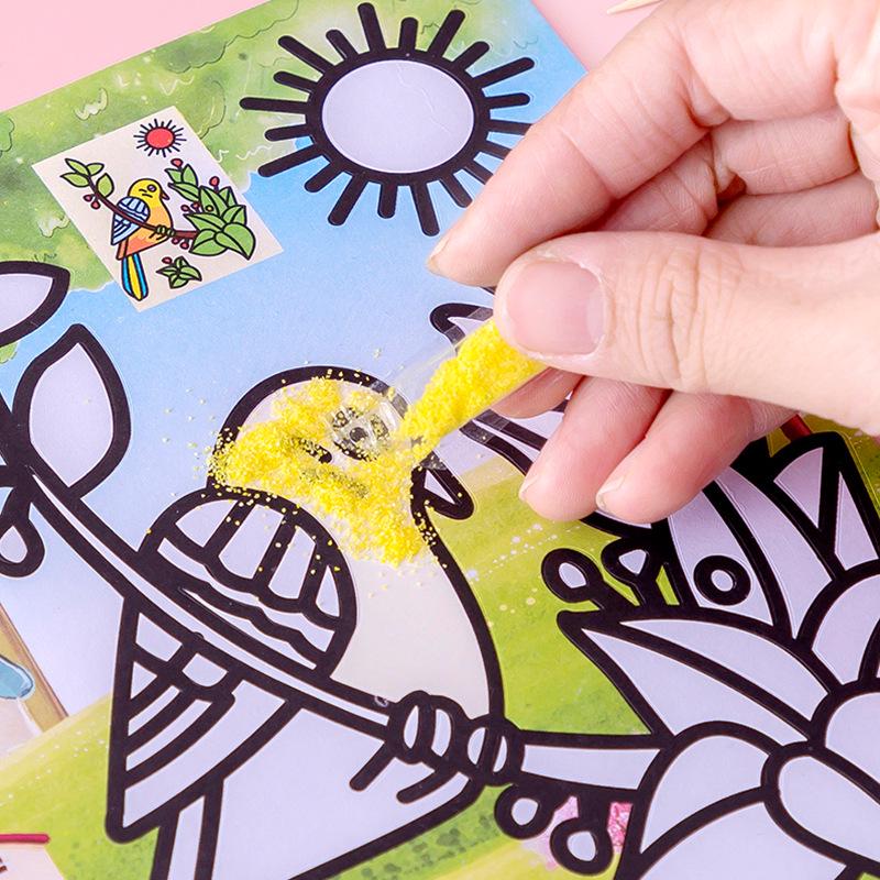 Creative DIY Sand Painting Kit for Kids - Cartoon Themed Puzzle Gift for Boys and Girls