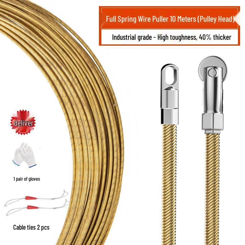 Spring Electrician Wire Threading Steel Leader