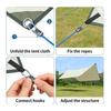 6 Pack Tie Down Set Roller Tensioner Buckles Adjustable Design Paracord Adjuster Kit  Home Storage
