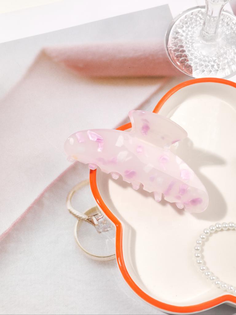 High Quality Acetate Arc Hair Claw,Medium Barrettes For Women Elegant Hairpin Shark Clip Glitter Hair Clips Headdress