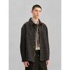 GXG Men's Brown Tweed-Style Shirt Jacket