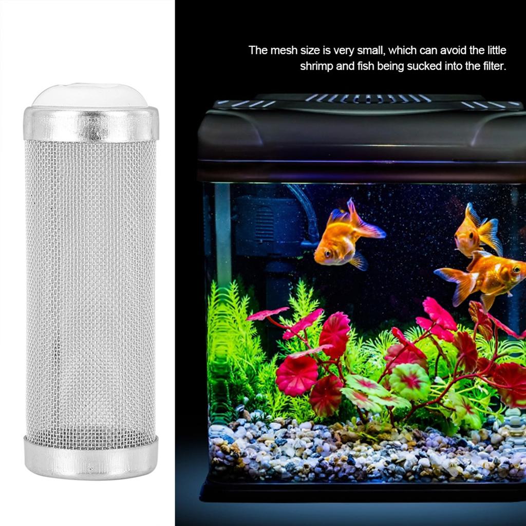 5 pcs Stainless Steel Aquarium Filter Inflow Inlet Mesh Basket Shrimp Protecting