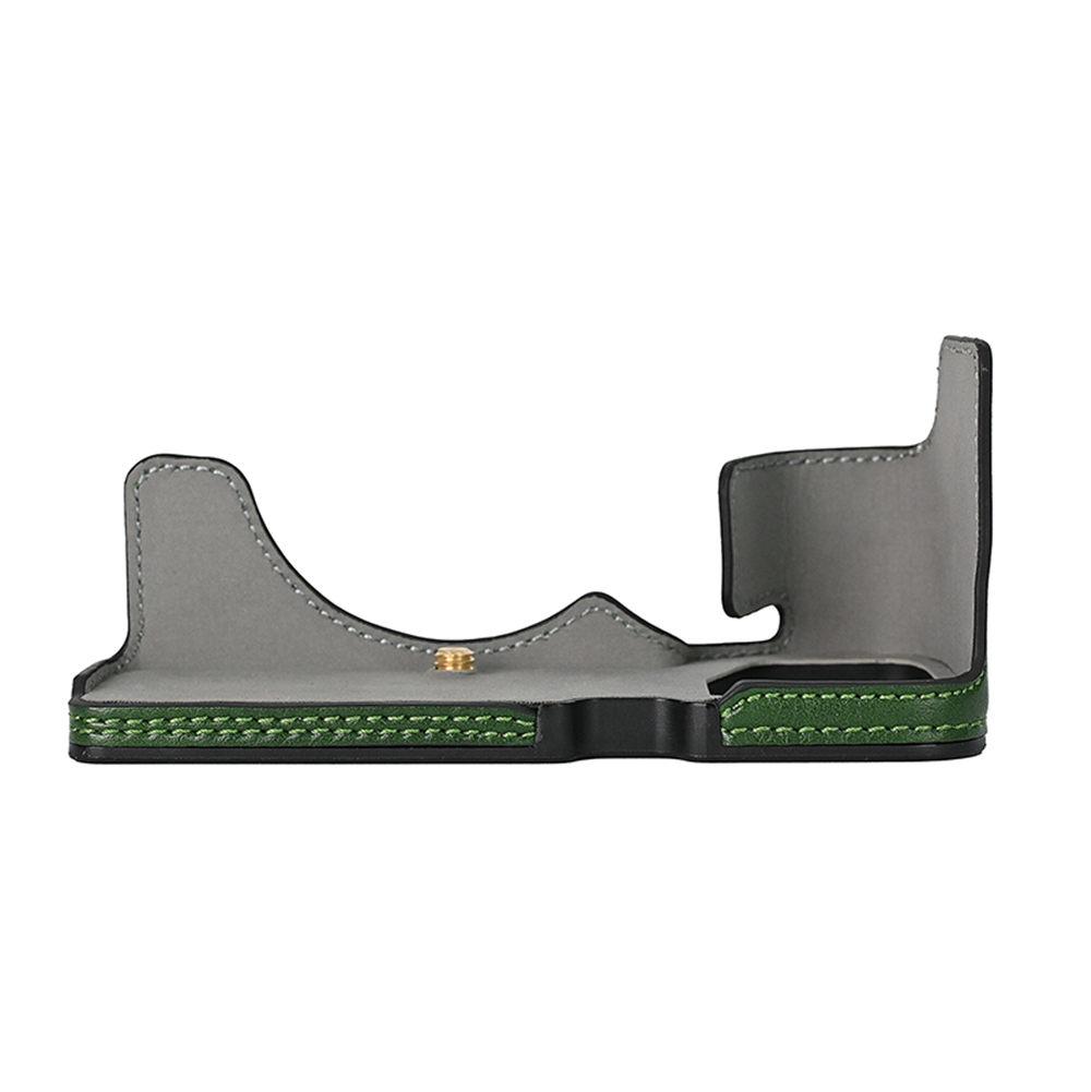 PU-Leder Kamera Halbkörperhülle für Sony A7CII A7C2 mit Batterieöffnung Bodenabdeckung