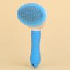 Pet Cats Dogs Massage Brush Self Cleaning Hair Dematting Comb Multifunctional with Release Button for Shedding and Grooming