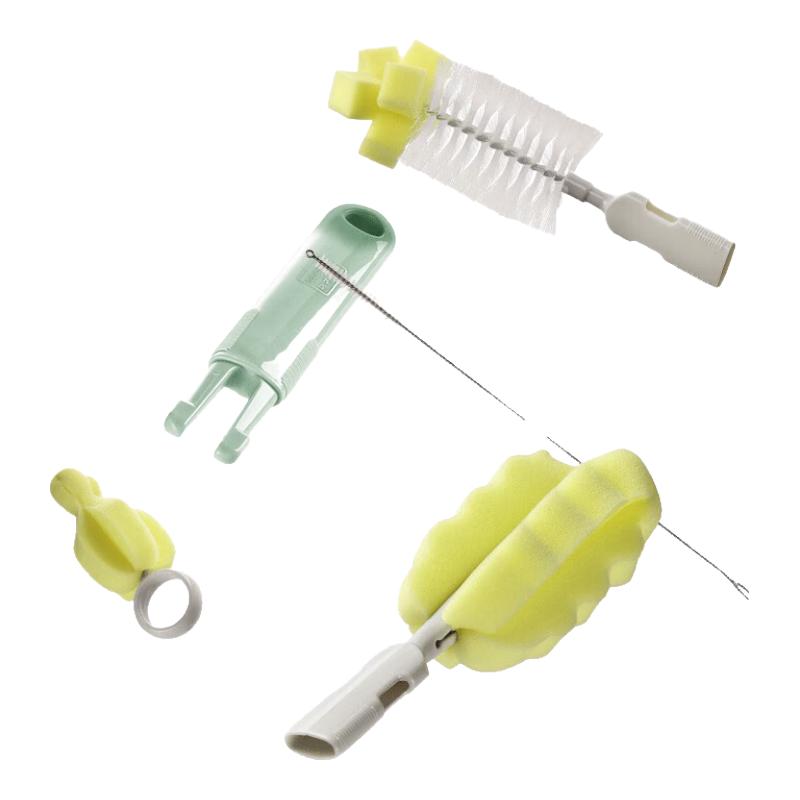 Babycare 6-Piece Bottle & Nipple Brush Set