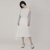 Wimzi Mind Cocoon Asymmetrical Skirt_Ivory