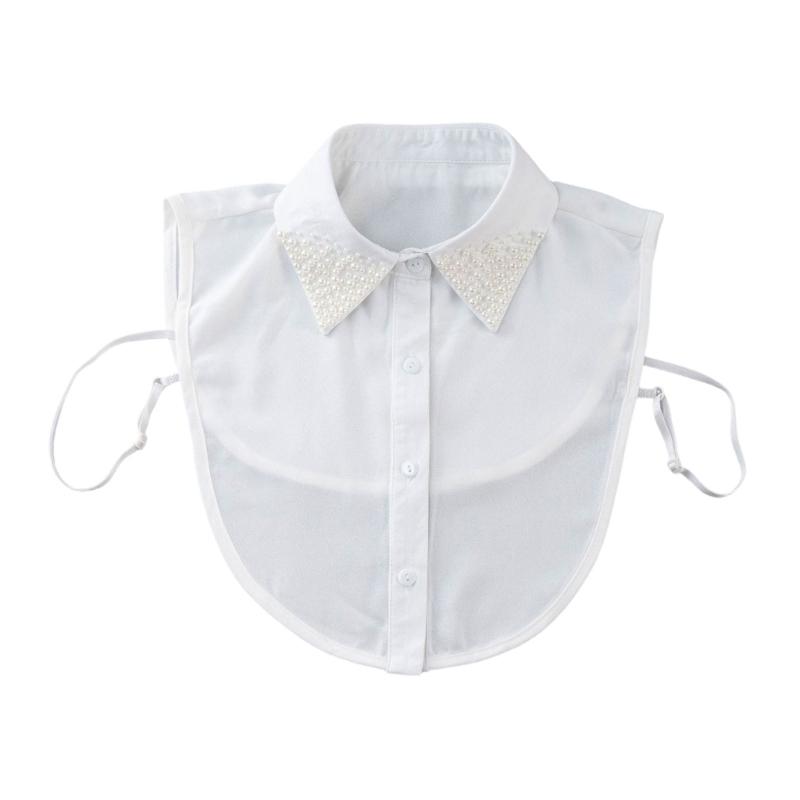 Detachable Lapel Collar False Elaborate Girls Collar Accessory Jeweled Collar Graceful Art Decorative False Shawl