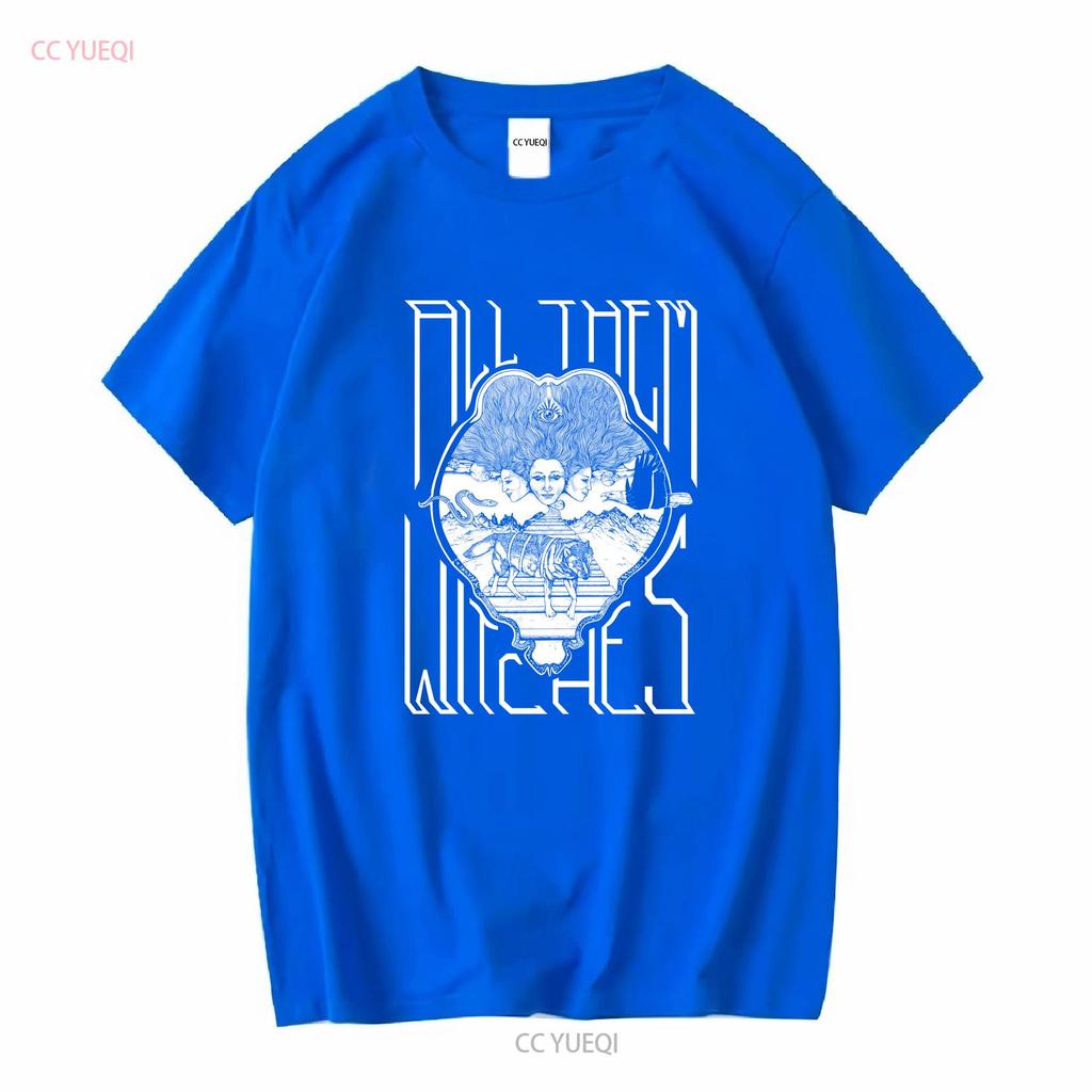 All Them Witches Witch T Shirt S M L XL 2XL 3XL Long or Short Sleeves Vintage Washed Breathable Streetwear Stretched Fashion