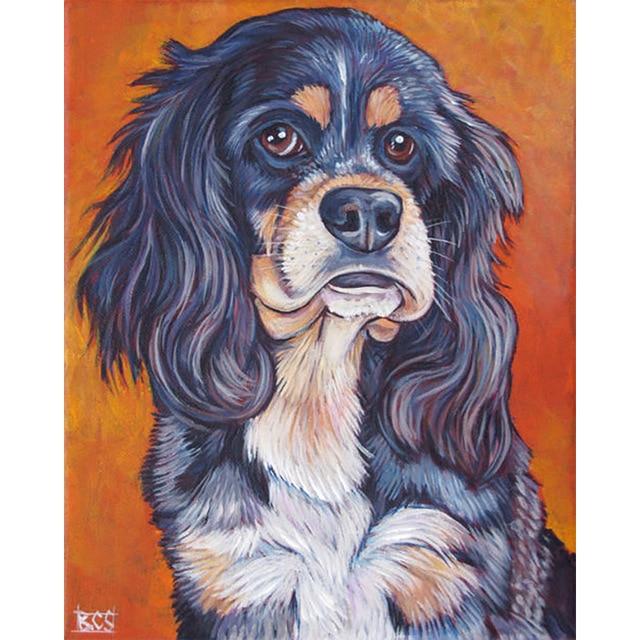 5D Diamond Embroidery Dog Full Round Square Diamond Painting Animal Full Square Resin Display Picture of Rhinestones Home Gift