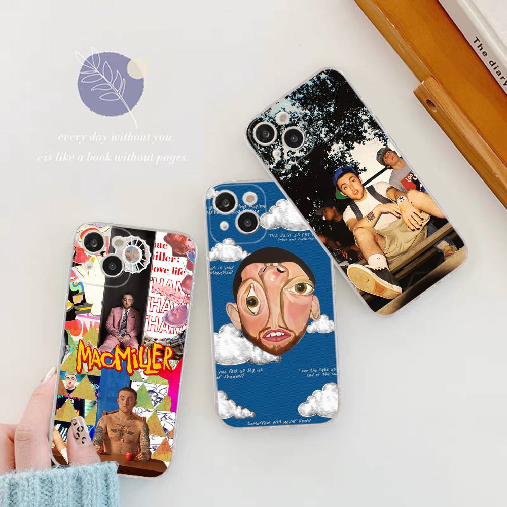 Cool M-mac Miller TPU Silicone Case For IPhone 11 12 13 14 15 16 17 Pro Max Shockproof Clear Back Cover