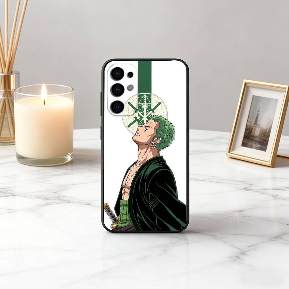 COOL O-one P-Pieces Z-Zoro-ES Phone Case For Samsung S25,S24,S21,S22,S23,S30,Ultra,S20,Plus,Fe,Soft Silicone Black Cover