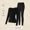 Women's Ultra-Thin Thermal Underwear Set with Hyaluronic Acid for Autumn