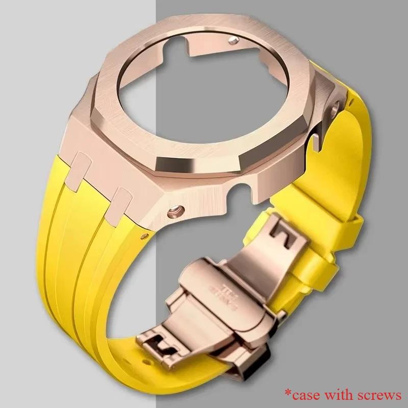 Gen4 Metal Case Bezel Frame GA2100 GAB2100 Casioak Mod Kit Modification Frame For GA2110 Metal Rubber Strap Accessory Wholesale