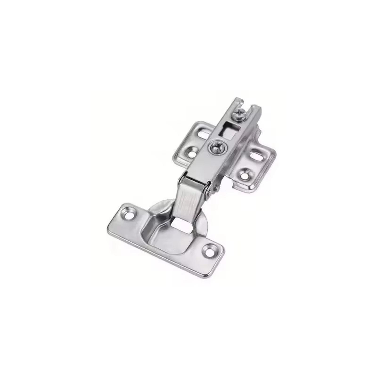Нержавеющая сталь Дверная петля для шкафа Гидравлическая с плавным закрыванием Мебельная фурнитура серебряный