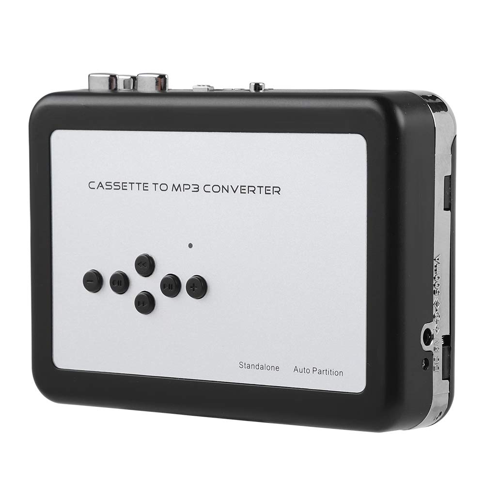 Jectse Portable Cassette Cassette Tape To MP3 USB Flash Drive Capture Audio Music Plug and Connects To MP3 Portable Speaker Converter, Converter,
