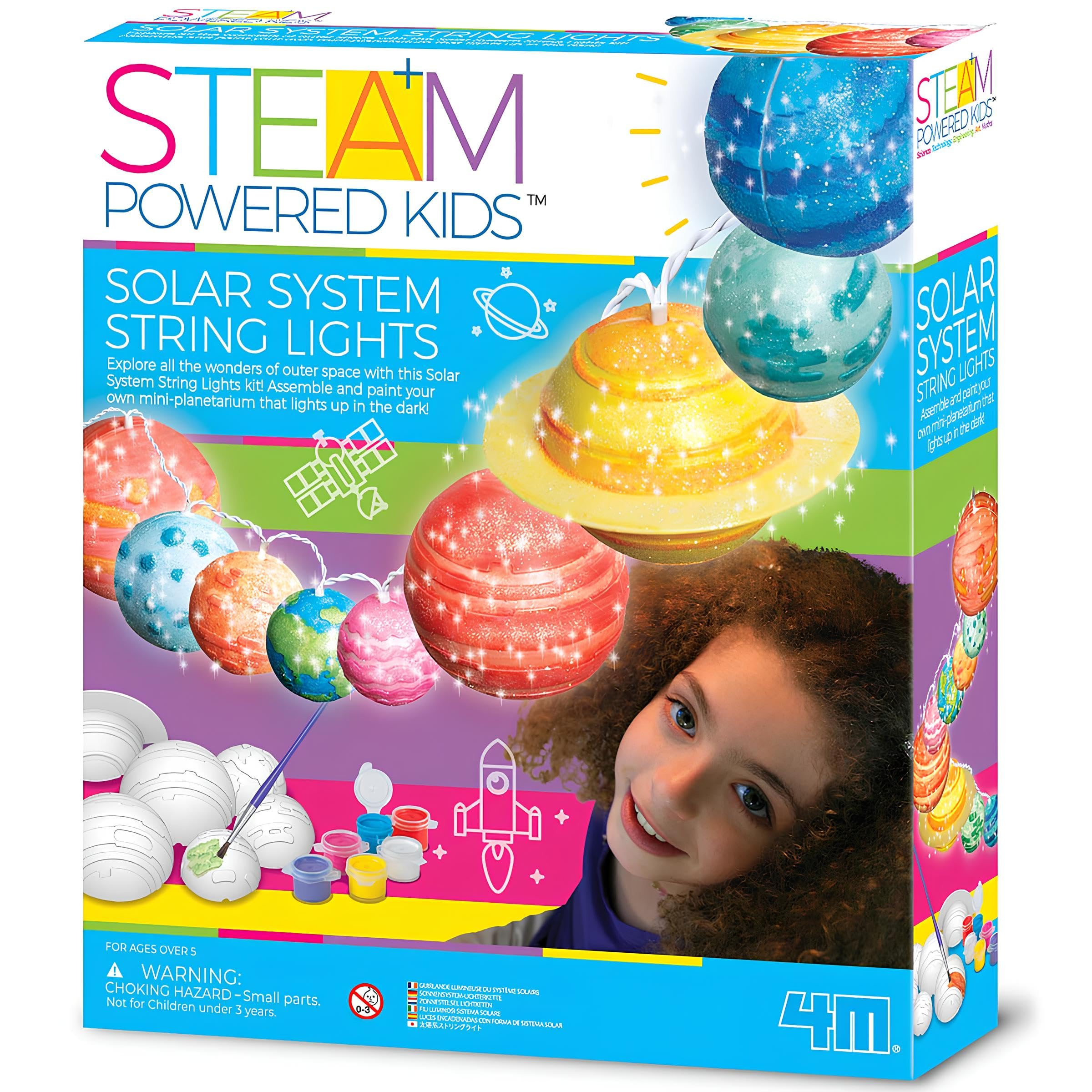 

Solar System Planets Light / STEAM Education 4M Experiment Kit Craft Kit Educational Material for Children, Elementary and Junior High School Students