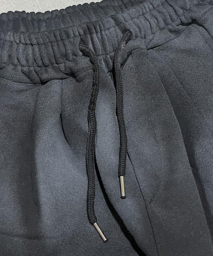 SK8ER ROCK Cross Grunge Sweat Wide Pants ((Black))