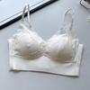 Lace beautiful back underwear women's chest big and small bra new popular summer thin sexy bra triangle cup