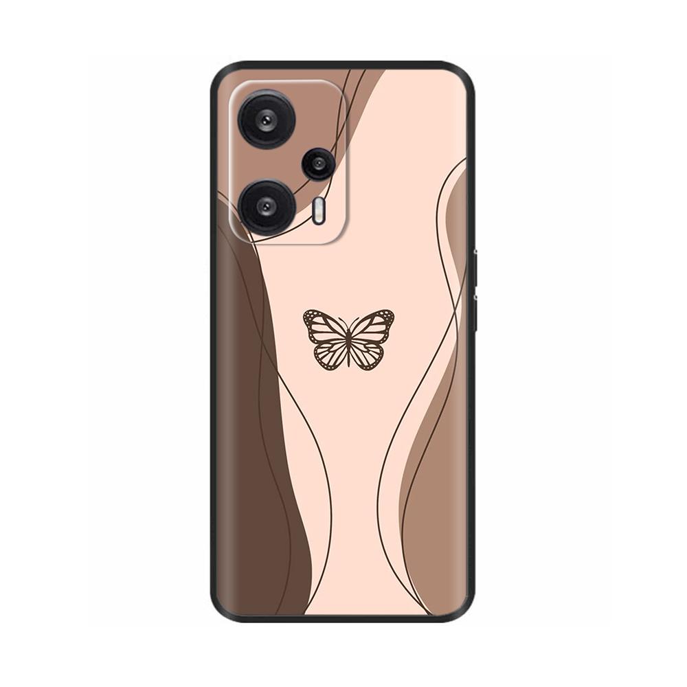 For Xiaomi Poco F5 Pro Case Painted Flower Back Cover Full Protection Soft Case for POCO F5 PocoF5 F5Pro Fundas Phone Casing